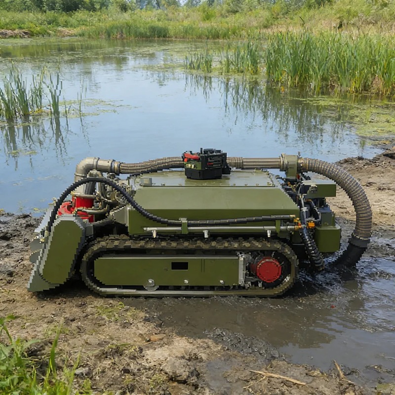 Tracked Robot Chassis - Robot de dragage sous-marin compact avec