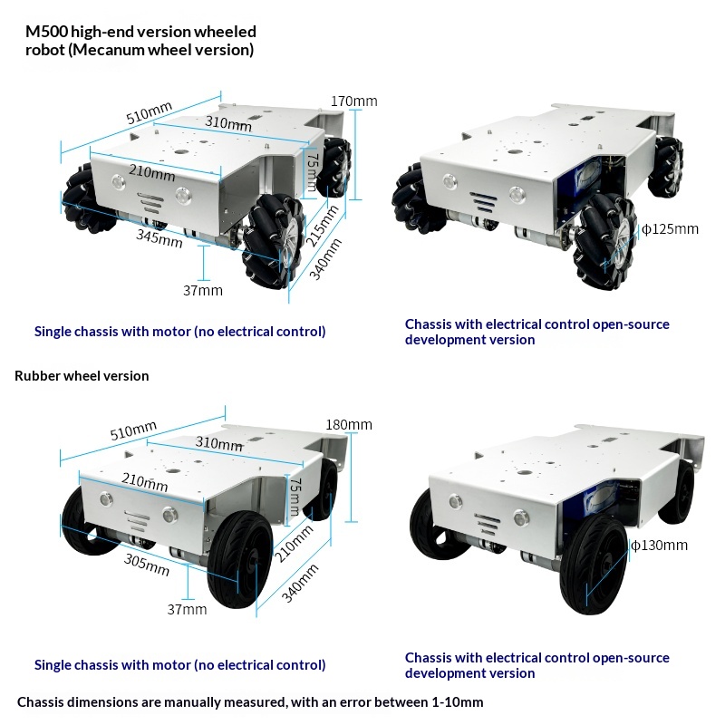 Robot à roues à quatre roues m - Tracked Robot Chassis avis et prix