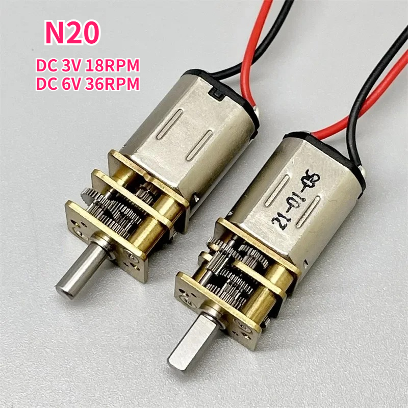 N20 DC 3V 18 tr/min 6V 36 tr/m - Dc Motor avis et prix